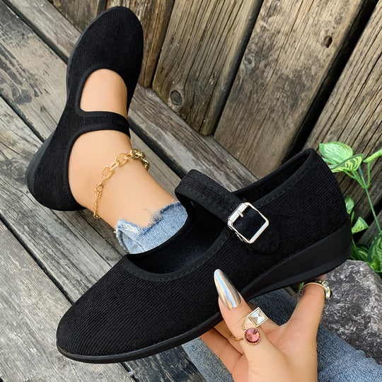 Damen Mules mit verstellbarem Riemen und komfortablem Fußbett EB