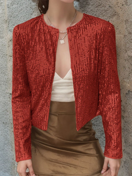 Damen Paillettenjacke Im Modernen Schnitt EB