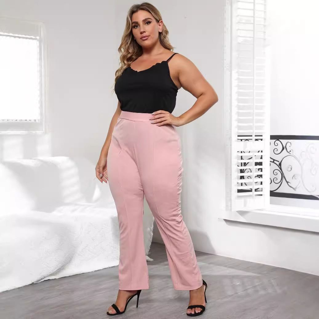 Damen Elegante Hochbundhose mit bequemem Schnitt EB