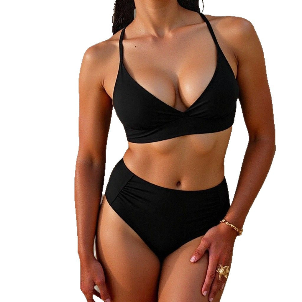 Damen Hoch taillierter Bikini EB