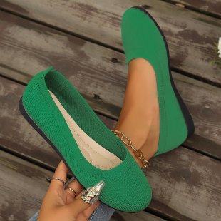 Damen bequeme Ballerinas aus elastischem Gewebe mit formschöner Sohle EB