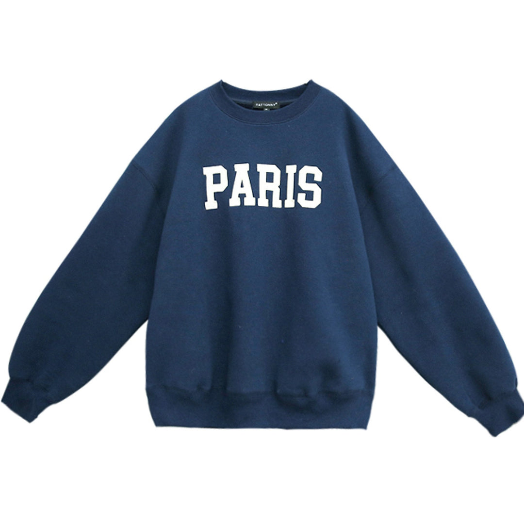 Damen lässiger Sweatshirt mit markantem Schriftzug EB