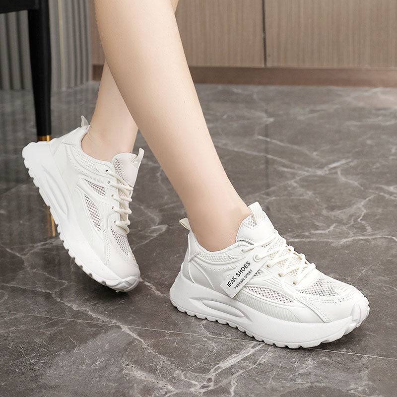 Damen Sportliche Sneakers mit dämpfender Sohle und atmungsaktiver Obermaterialstruktur EB