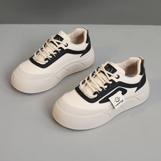 Damen modische Plateau Sneakers mit Sportprofil und atmungsaktivem Obermaterial EB