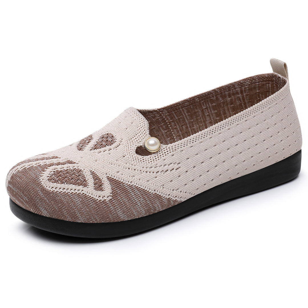 Damen Bequeme Slip-On Clogs mit modischem Perl-Detail und atmungsaktiver Oberfläche EB