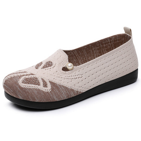 Damen Bequeme Slip-On Clogs mit modischem Perl-Detail und atmungsaktiver Oberfläche EB