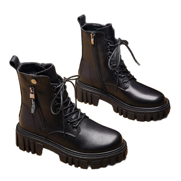 Damen Schnürstiefel mit robustem Profil und nachhaltigem Obermaterial EB