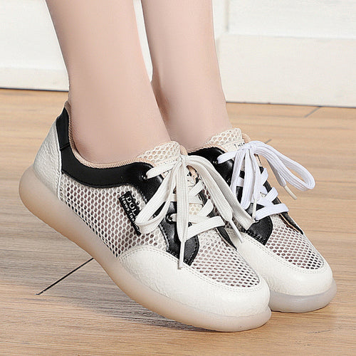 Damen Sportliche Sneaker mit atmungsaktivem Netzdesign und komfortabler Sohle EB