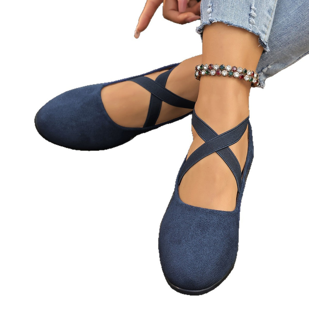 Damen komfortable Wedge-Pantoletten mit verstellbaren Riemen EB