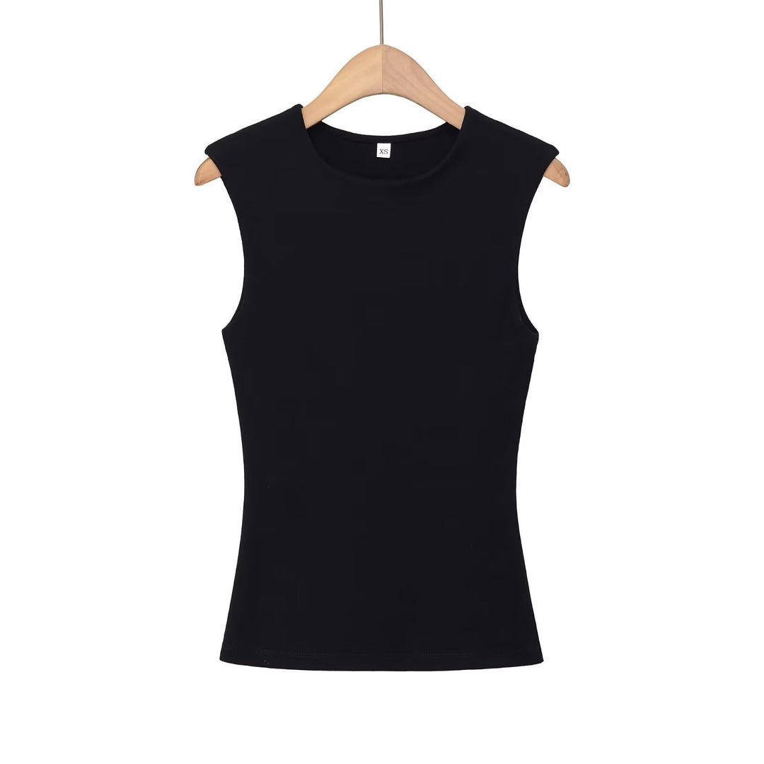 Damen ärmelloses Oberteil mit strukturiertem Look und hochwertiger Baumwolle EB