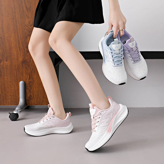 Damen Sportliche Laufschuhe mit atmungsaktivem Mesh-Obermaterial und dämpfendem Sohlenprofil EB