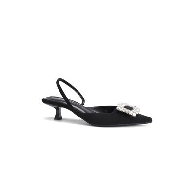 Damen Slingback Pumps mit funkelndem Schmuckdetail EB