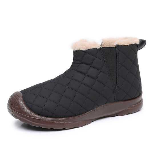 Damen Warmgefütterte Stiefeletten mit elastischem Einstieg und rutschfester Sohle EB