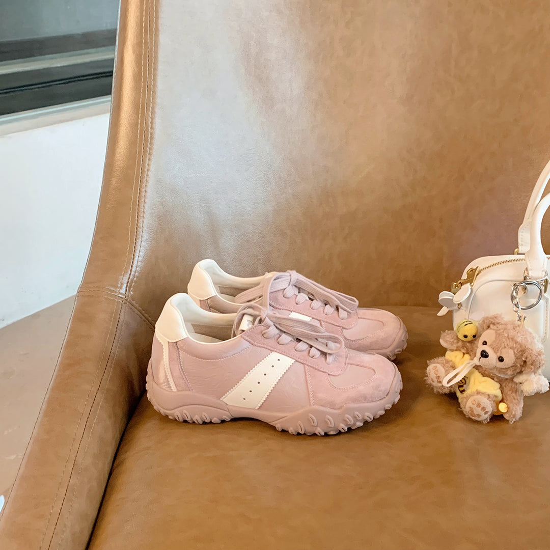 Damen sportliche Sneakers mit atmungsaktivem Obermaterial und rutschfester Sohle EB
