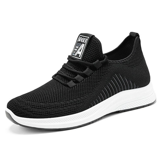 Damen Leichte und atmungsaktive Sport Sneakers mit elastischem Obermaterial EB
