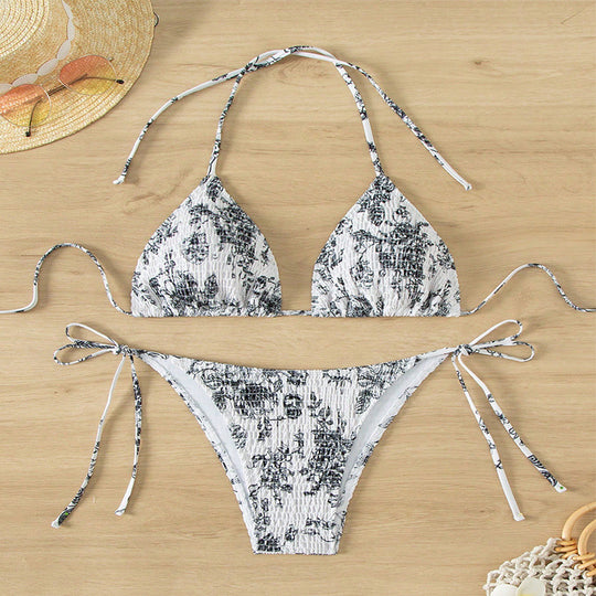 Damen Triangel-Bikini-Set mit verstellbaren Trägern EB