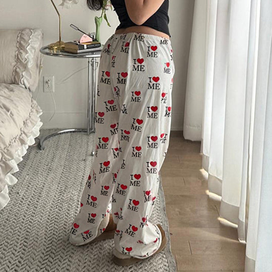 Damen Bequeme Lounge-Hosen mit einzigartigem Motiv EB