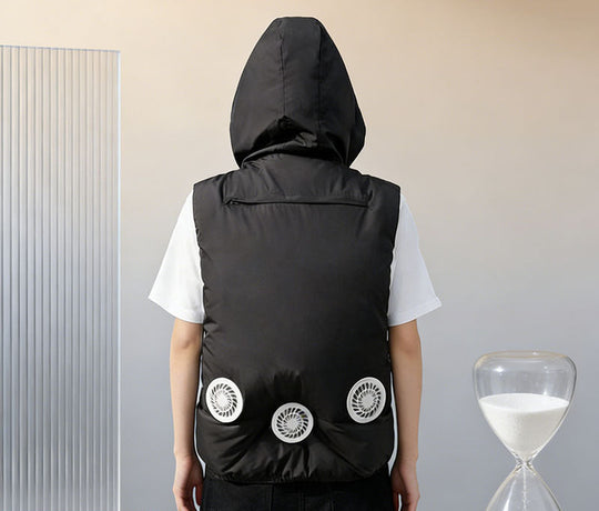 Unisex nan kühlweste mit integrierten Ventilatoren und Kapuze R&B