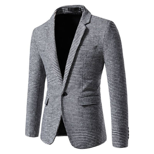 Herren eleganter Blazer im Karomuster EB