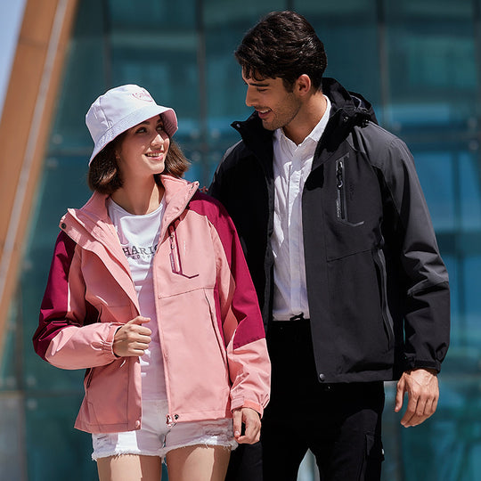 Damen leichte wasserfeste Urban Softshelljacke mit Kapuze und reflektierenden Details EB