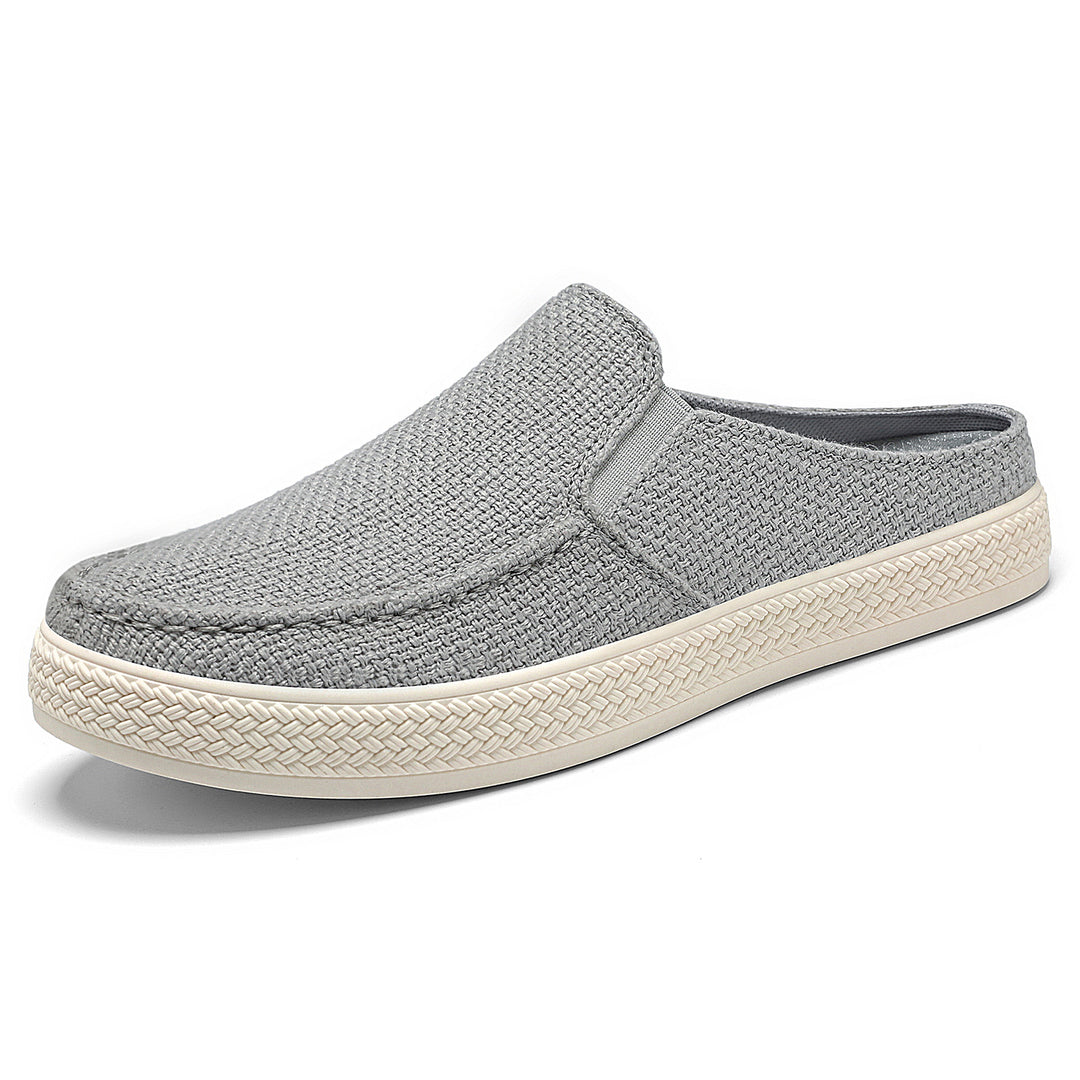 Damen nan Slip-On Mule Sneaker mit gewebtem Textil-Obermaterial und profilierter Gummisohle EB