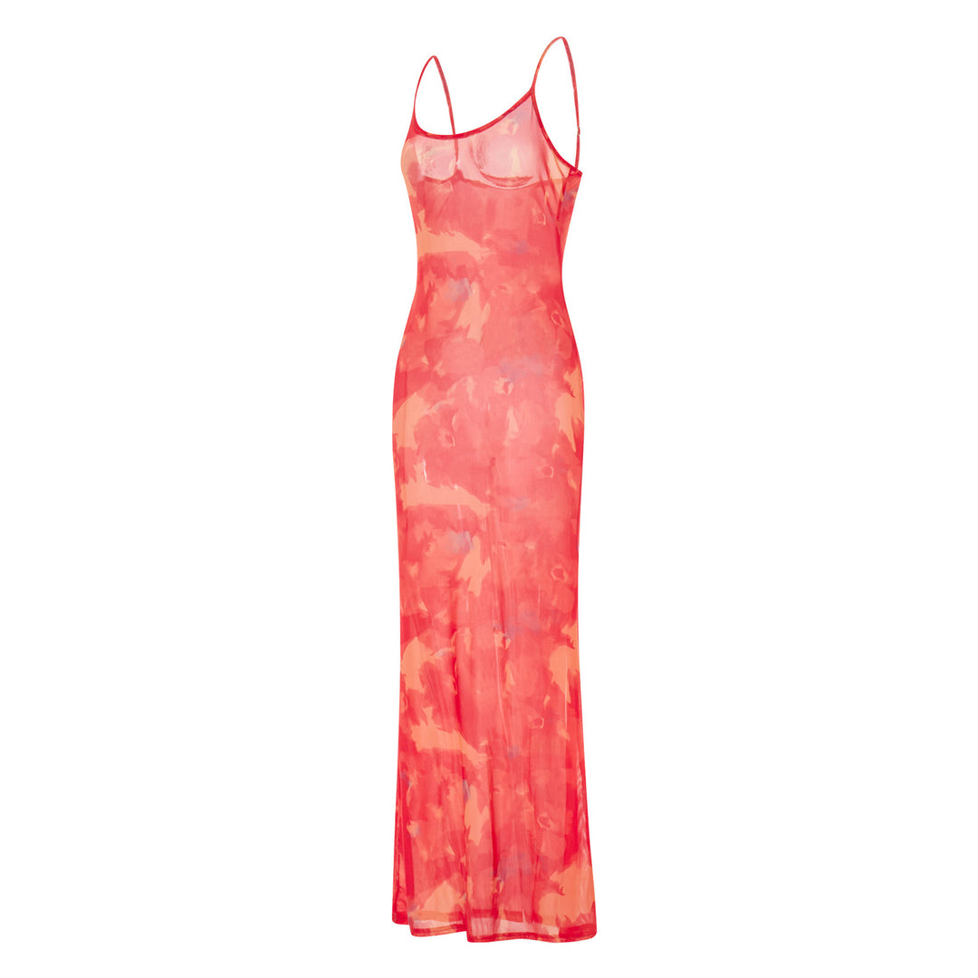 Damen Maxikleid mit floralem Muster EB