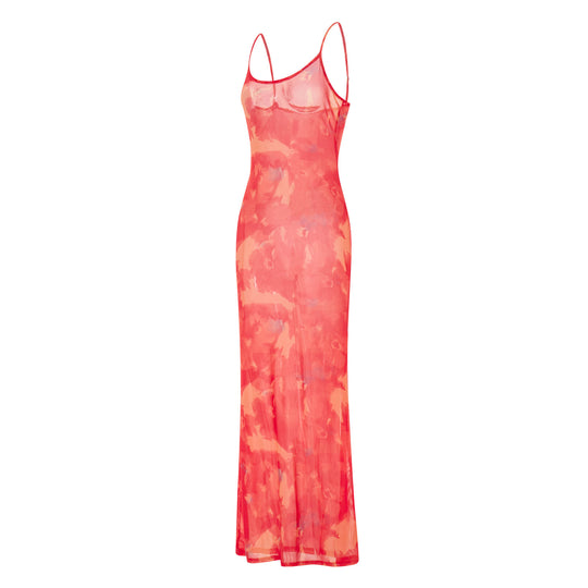 Damen Maxikleid mit floralem Muster EB