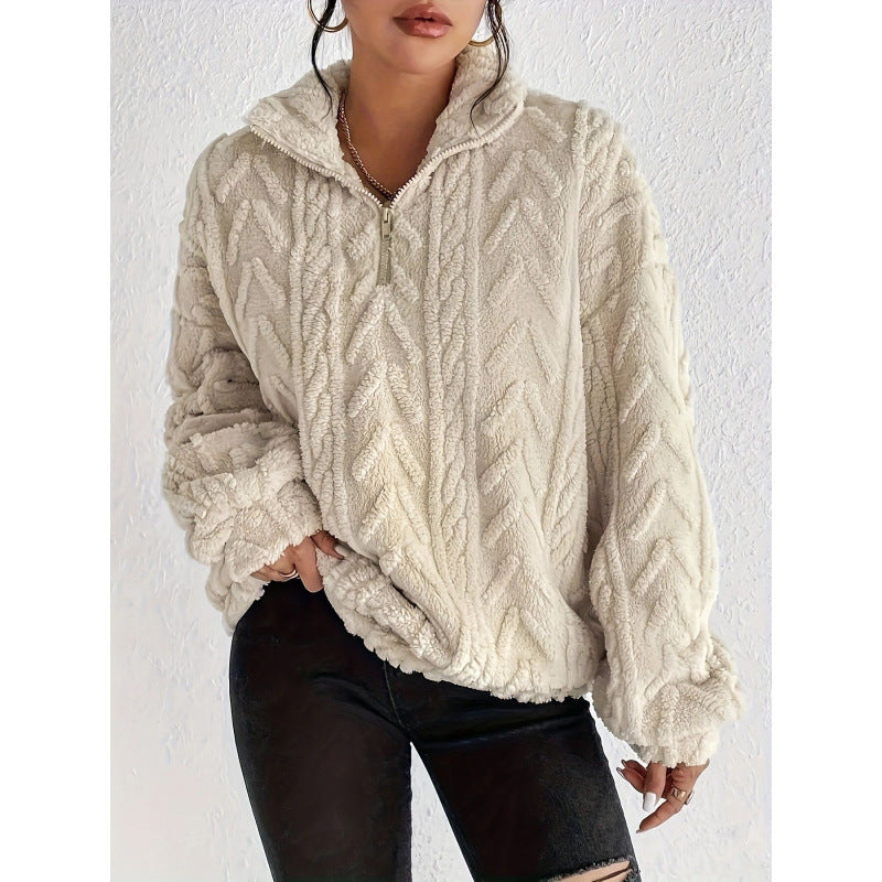 Damen Kuscheliger Kapuzenpullover EB