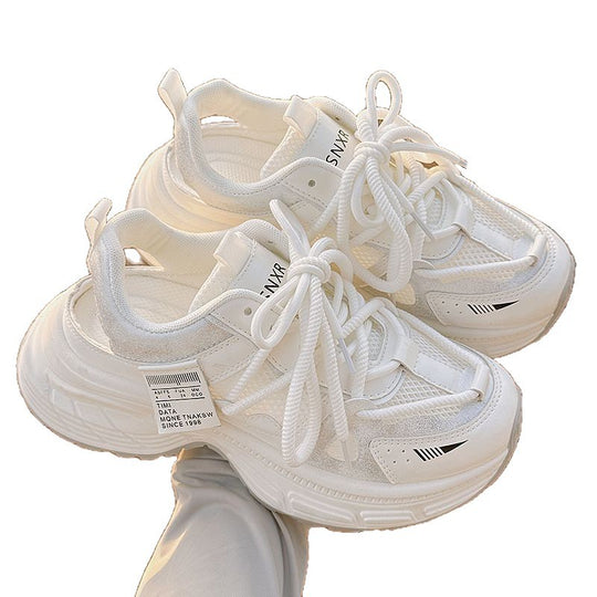 Damen Sportliche Sneakers mit atmungsaktivem Mesh-Obermaterial und rutschfester Sohle EB