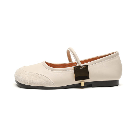 Damen Ballerinas mit verstellbarem Riemchen und modischem Akzent EB