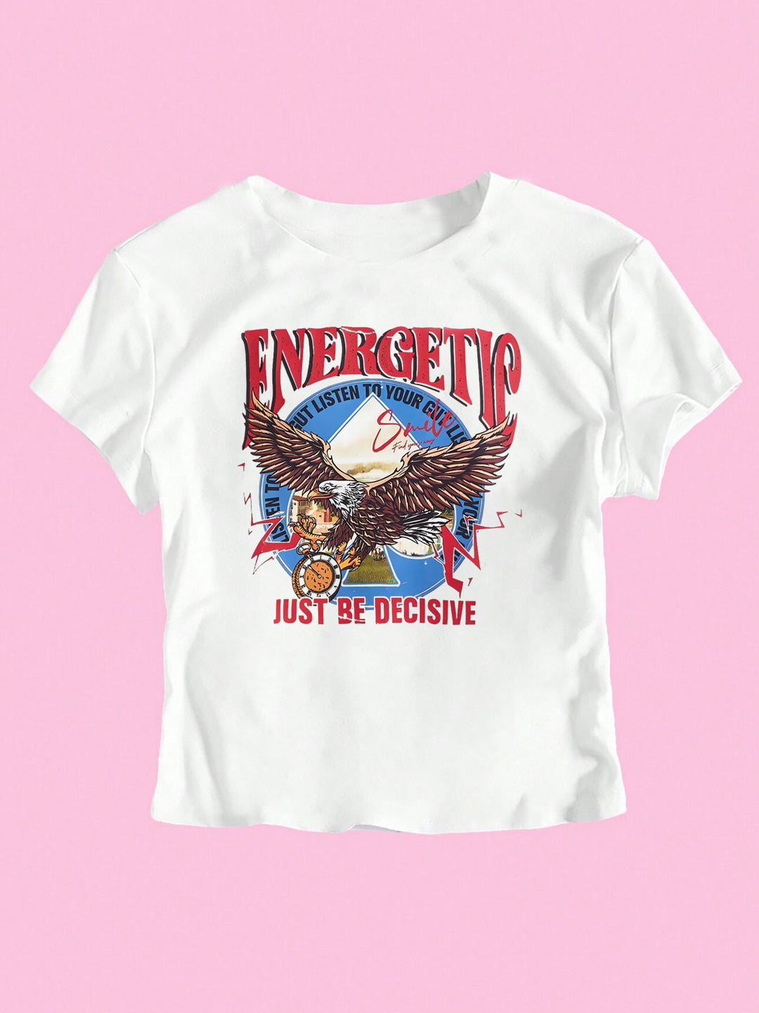 Damen T-Shirt mit funkelndem Discokugel-Motiv und zeitgemäßem Schleifendetail EB