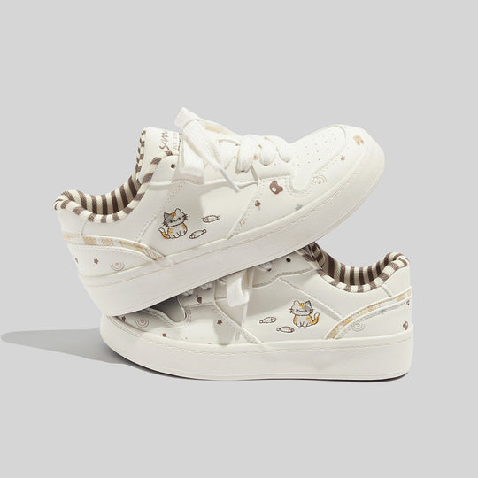 Damen Sneakers mit tierischem Motiv und atmungsaktiver Oberfläche EB