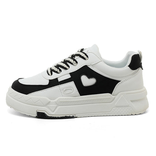Damen Chunky Sneakers mit Herz-Applikation und dämpfender Sohle EB