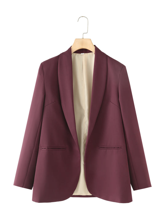 Damen eleganter Blazer mit modernem Schnitt und praktischen Taschen EB