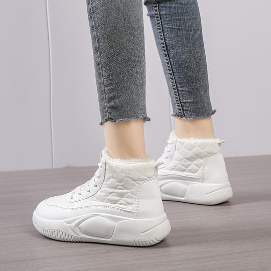 Damen Sportliche High-Top Sneakers mit wärmendem Innenfutter EB