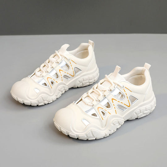 Damen Sportliche Freizeitschuhe mit atmungsaktiver Mesh-Oberfläche und dämpfender Sohle EB