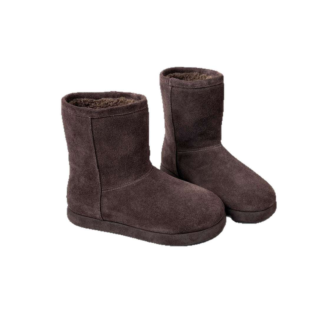 Damen Kuschelboots mit weichem Innenfutter und trendiger Leopardenmusterung EB