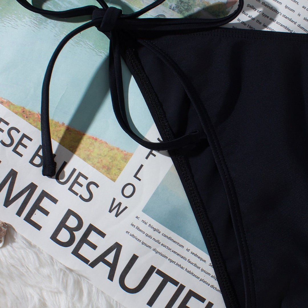 Damen Bandeau-Bikini mit verstellbaren Trägern und eleganten Detail EB