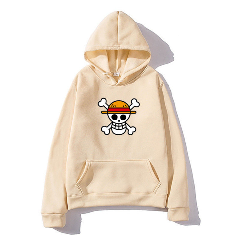 Damen Kapuzenpullover mit kreativem Piratenmotiv und bequemer Passform EB