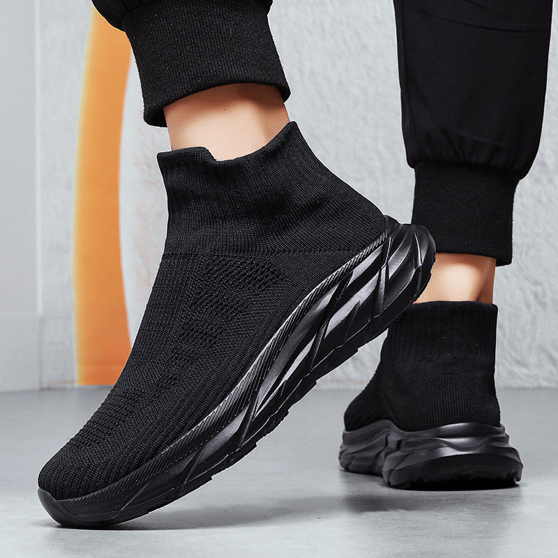 Damen Sportliche Strick-Sneaker mit elastischem Obermaterial und atmungsaktiver Sohle EB