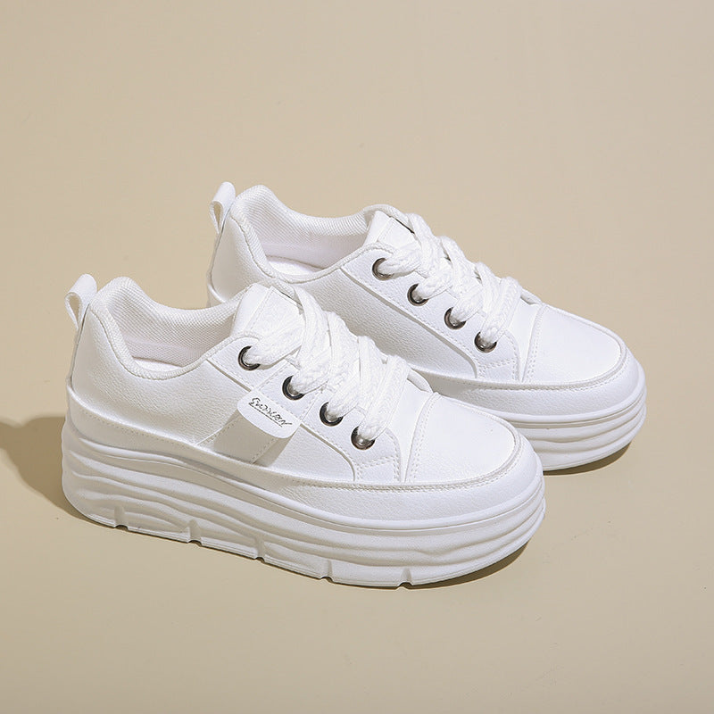 Damen Komfortable Plateau Sneakers mit atmungsaktivem Obermaterial EB