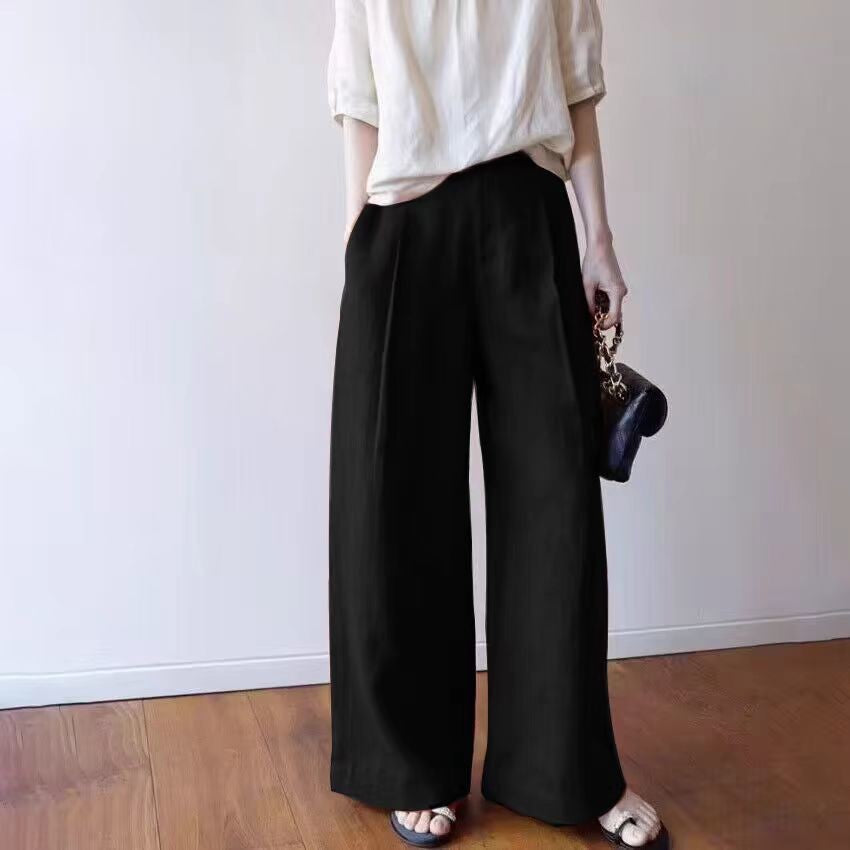 Damen Weite Leinenhose EB