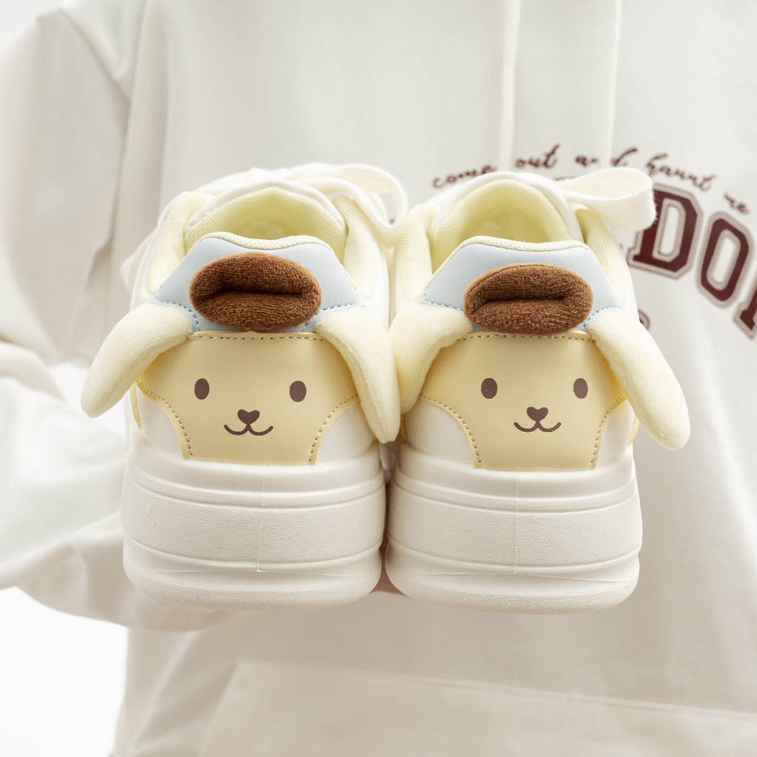 Damen Verspielte Sneakers mit kuscheliger Innenseite und tierischen Applikationen EB