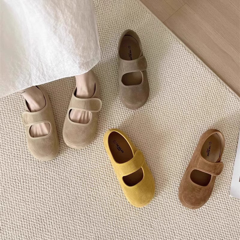 Damen Bequeme Clogs mit Klettverschluss und ergonomischer Sohle EB