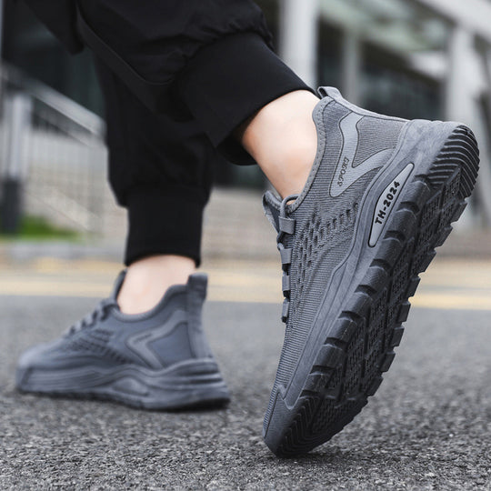 Damen Atmungsaktive Sport-Sneaker mit flexiblem Mesh-Obermaterial und rutschfester Sohle EB