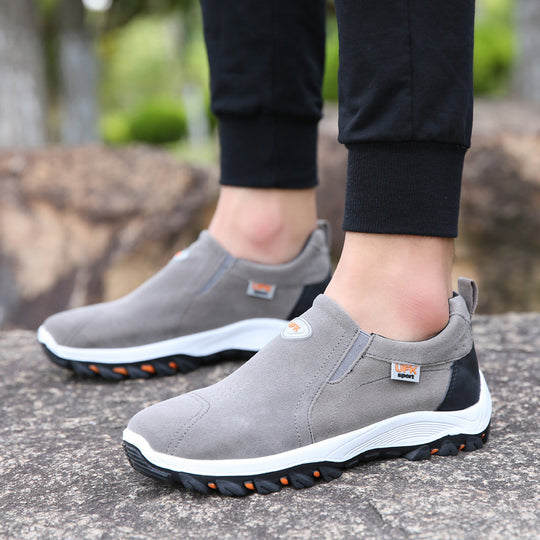 Damen Slip-On Sport Sneakers mit rutschfester Sohle und atmungsaktivem Obermaterial EB