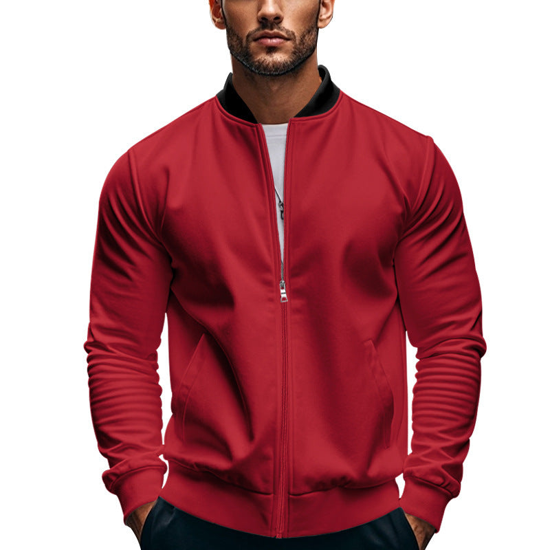 Herren Sportliche Bomberjacke mit hochschließendem Kragen und praktischen Taschen EB