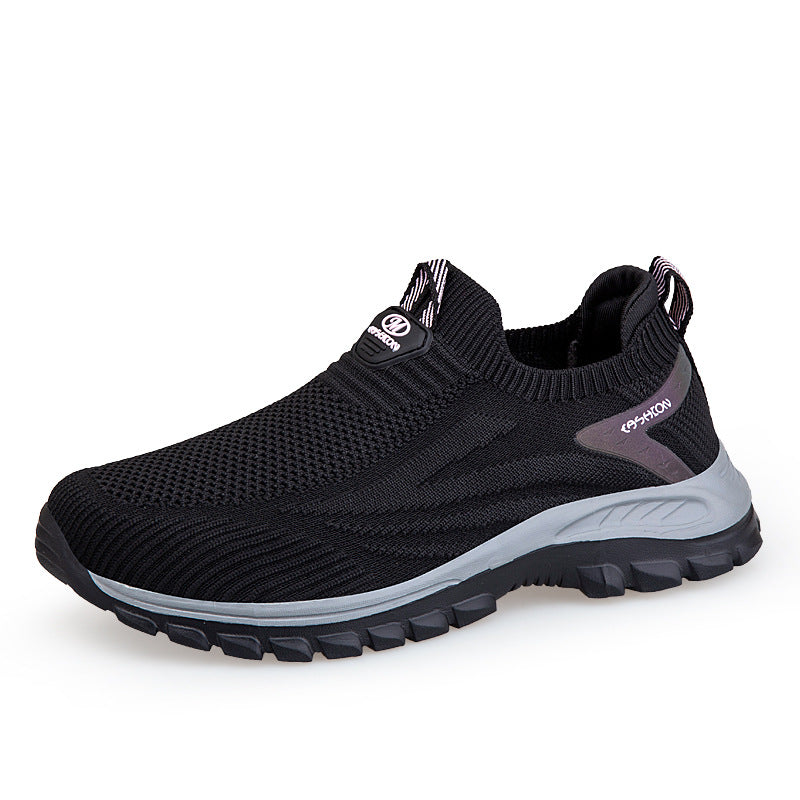 Damen Bequeme Slip-On Lauf-Sneaker mit atmungsaktivem Obermaterial EB