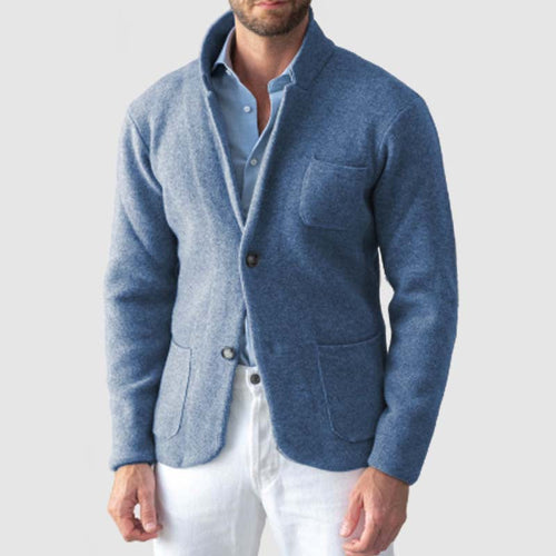 EB | Blazer Slim Fit Wollmischung Reverskragen Zwei Knöpfe Taschendetails