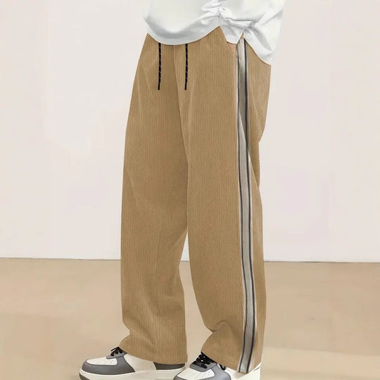 Herren komfortable Freizeithose mit seitlichem Streifen EB